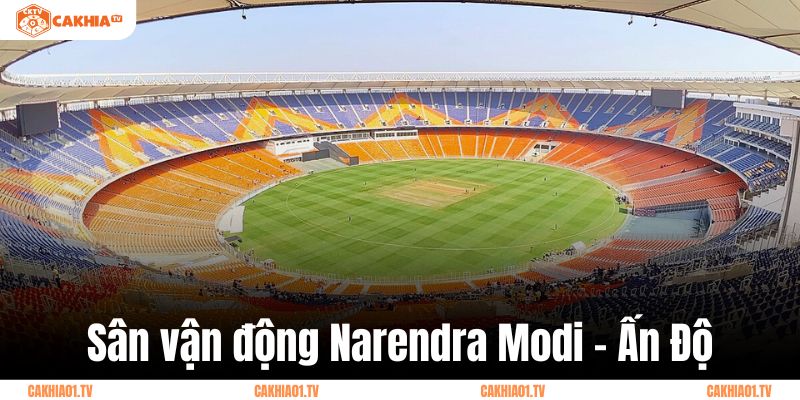 Sân Narendra Modi là sân vận động lớn nhất thế giới tính theo sức chứa